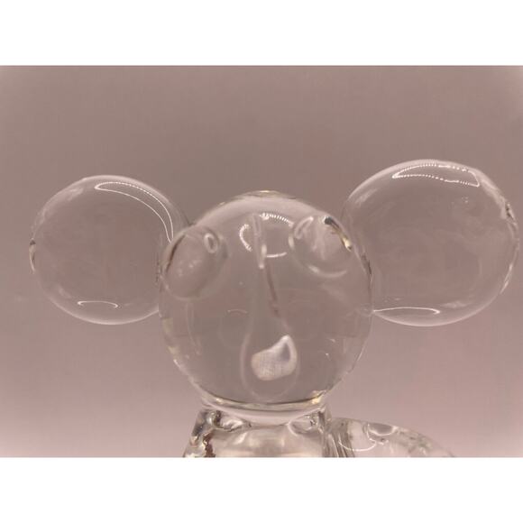 Vintage Handcrafted Art Glass Koala Bear Figurine/Paperweight- Clear Glass - Picture 2 of 9